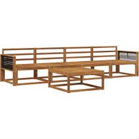 vidaXL Ensemble de canapés d'extérieur 5 pcs Naturel