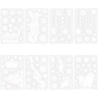 Stickers de Noël colorés pour fenêtres, stickers muraux flocons de neige blancs, décorations de fenêtres, stickers statiques sans couture pour fenêtres (type C)