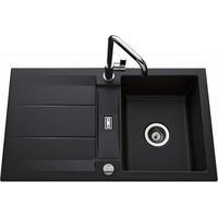 Évier de cuisine nigra GENEA - L 870 x l 510 x P 220 mm - sous-meuble 60 cm - Aquatop