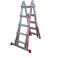 Escalera ind.mult tijera 5,10mt 10+10 telesc alu codiven