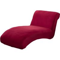 Lavable Lavable Chaise Longue Lounge Cove Décoration High Stretch Vin rouge Flameer