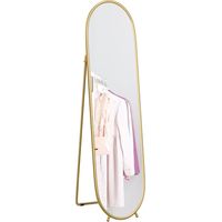 Two-Way Curved Full Length Mirror - Gold Tone