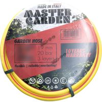 Manguera de jardín de 1/2" x 25 mt. MADE IN ITALY Manguera de agua reforzada para riego de jardín de casa.