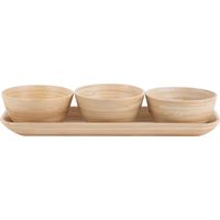 Schalen für Snacks PURO mit Tablett, 3er-Set