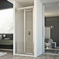 Porta doccia a libro folding vetro trasparente h 198 mod. Urban 75 cm