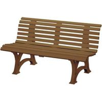 Banco da giardino Helgoland 3 sedili lunghe 1500 mm marrone