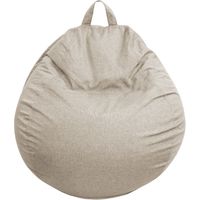 Pouf Poire déhoussable - 105x85 cm Beige Bananair Fabriqué en France