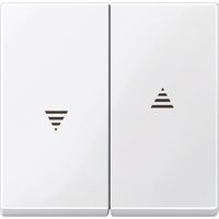 Merten Placca di copertura Interruttore tapparelle System M, 1-M, M-Smart, M-Plan, M-Creativ bianco polare lucido 43241