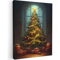 Canvas Print Christmas tree - Gift - Christmas - Winter 60x80 cm