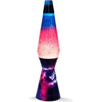 i-total lámpara lava retro azul y rosa 40 cm