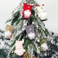 6X Premium-Weihnachtsmann-Anhänger für den Weihnachtsbaum, bezaubernde Weihnachtsbaumfigur-Anhänger als Baumbehang, Weihnachtsdekorationen