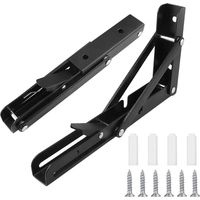 Klappbarer Regalträger aus Edelstahl, robuster, ausziehbarer Regalträger, für Garage, Küche, Schlafzimmer. (20 cm, 2 Stück)