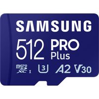 Carte mémoire MicroSDXC SAMSUNG PRO Plus (2023) 512 Go avec adaptateur