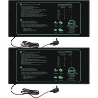 Lot de 2 tapis chauffants efficaces pour plantes hydroponiques - Idéal pour la germination des plantes et le démarrage des graines