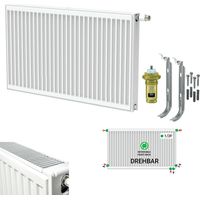 Belrad Universalheizkörper Kompakt Ventilheizkörper 6 Anschlüsse Belrad Universalheizkörper Kompakt Ventilheizkörper 6 Anschlüsse T22 400x600-747W