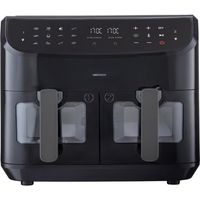 Friggitrice ad Aria Calda - MEDION - P20 XXL Twin - 2600 W - 2 cesti - 9 programmi - Nera
