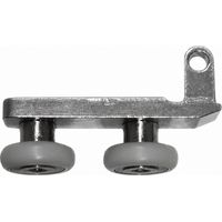 Doppelrolle auf Alu-Träger, Achsabstand 24mm L.43mm