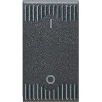 Interrupteur Bipolaire Noir S45 Couleur Noir 2P 16AX Finition Mat 1M AVE 45310