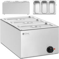 Bain-Marie-Elektrowärmer 3 x GN 1/3 640 W