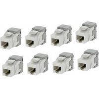 BATILEC Blister de 8 connecteurs RJ45 catégorie 5e non blindés, qualité Grade 1, parfait pour vos installations réseau fiables et performantes.
