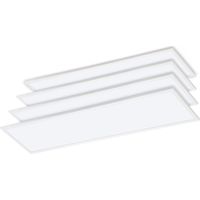 Arum Lighting – Lot de 4 dalles lumineuses LED 40W 1200 x 300 mm – 4000 lumens – Angle 120° – Alimentation 220V – Éclairage intérieur