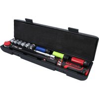 Kstools – Clé dynamométrique 1/2" (12.5 mm) – Couple 20-200 Nm – Précision +/-3% – 30 dents – Coffret robuste avec verrouillage rapide