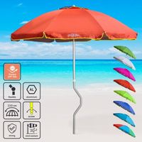 Sombrilla playas y piscinas Gira Facile 220 cm Antiviento Eolo - Naranja