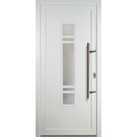 Portes d'entrée Exklusiv modèle 83, intérieur: blanc, extérieur: blanc largeur: 98cm, hauteur: 208cm, sens d'ouverture: tirant droit