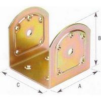 U-förmige Wandträgerplatte 10 Stk. zur Befestigung von Holzbalken mm.a90xb90xc91 - Wohnzimmer