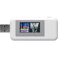 KWS-MX18 10-in-1 Digitaler USB-Tester mit LCD-Bildschirm: Spannungs- und Strommesser, Wattmeter, Amperemeter, USB-Ladegerät-Tester, Detektor und Voltmeter.