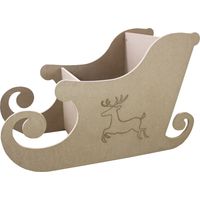 Weihnachtlicher Dekoschlitten Weihnachtsdeko Holz-Schlitten Deko-Schlitten 120cm x 75cm x 60cm