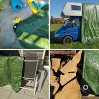 Telo Telone In Polietilene Occhiellato Leggero Colore Verde 4x5 Mt.