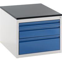 RAU, Armoire à tiroirs sur glissières télescopiques, hauteur
