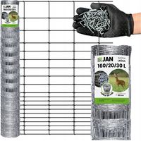 Grillage forestier épais 160/20/30 L, 50 m, offert, pour poules et orignaux sauvages