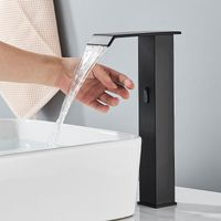 Suguword – Robinet automatique lave main – Capteur infrarouge – Cuivre inductif – Vanne de régulation chaude/froide – Anti-éclaboussures