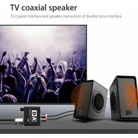 Convertisseur DAC numérique optique coaxial audio, convertisseur audio à deux voies, adaptateur audio