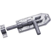 N+D Bolzenriegel Stahl verzinkt mit Schlaufe 180 mm lang