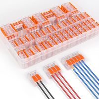 Elektrische Steckverbinder-Sets, 60 elektrische Schnellverbinder, kompakte Kabelverbinder, 20 2-Wege-Verbinder, 30 3-Wege-Verbinder und 10 5-Wege-Verbinder (weiß)