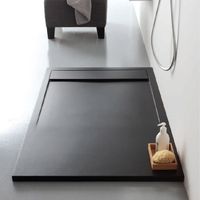 Piatto Doccia 90x120xh3 in MARMO RESINA con Piletta di Scarico Extra Piatta