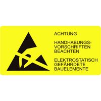 BJZ ESD-Logo 1500 St. Gelb (L x B) 74 mm x 37 mm selbstklebend