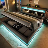 letto matrimoniale struttura letto 180x200 LED OKMYHOME