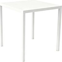 Table en métal autonivelante pour l'extérieur - 60x60 blanc