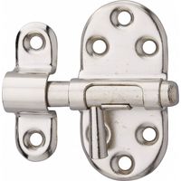 Chiusura a chiavistello per mobili, 25 mm, acciaio nichelato, chiusura a chiavistello rotondo – Serrurerie de Picardie