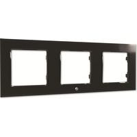 SHELLY Wandtaster-Rahmen Wall Frame 3, schwarz, 3-fach