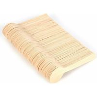 100 Holzlöffel, 10 cm – für Eiscreme, Desserts, Joghurt – glatt, gratfrei, umweltfreundlich