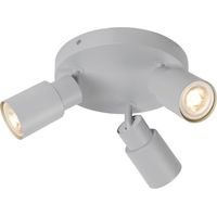 Applique et plafonnier PURI 2.0 Tube rond triple 6W GU10 gris - SLV - 1008335