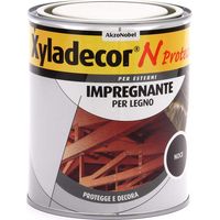 Xyladecor N PROTECT Fondo Impregnante per Legno Esterno a base solvente, Protettivo e Decorativo, Pronto Uso, colore NOCE 750ML, 750 ML
