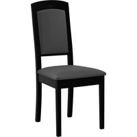 Silla Victorville 338, Negro, 96x47x52cm, Tapiz, De madera, Madera