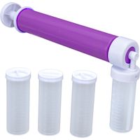 Facile à Plastique, Pulvérisateur à Gâteau Manuel, Plumeau à Gâteau, Atomiseur à Dessert Manuel Bleu (PURPLE)