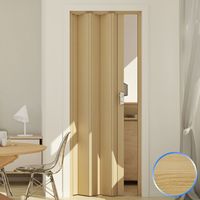 Forte – Porte pliante accordéon intérieur en pvc 83x214 cm – Joint rigide pour stabilité – Réversible – Étanche pour zones humides